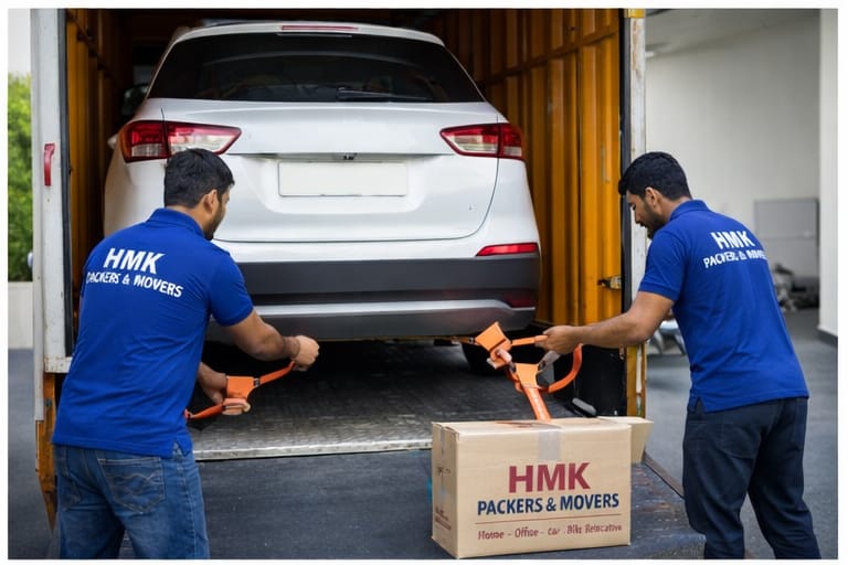 Top 5 Packers and Movers in chennai |HMK car shifting image